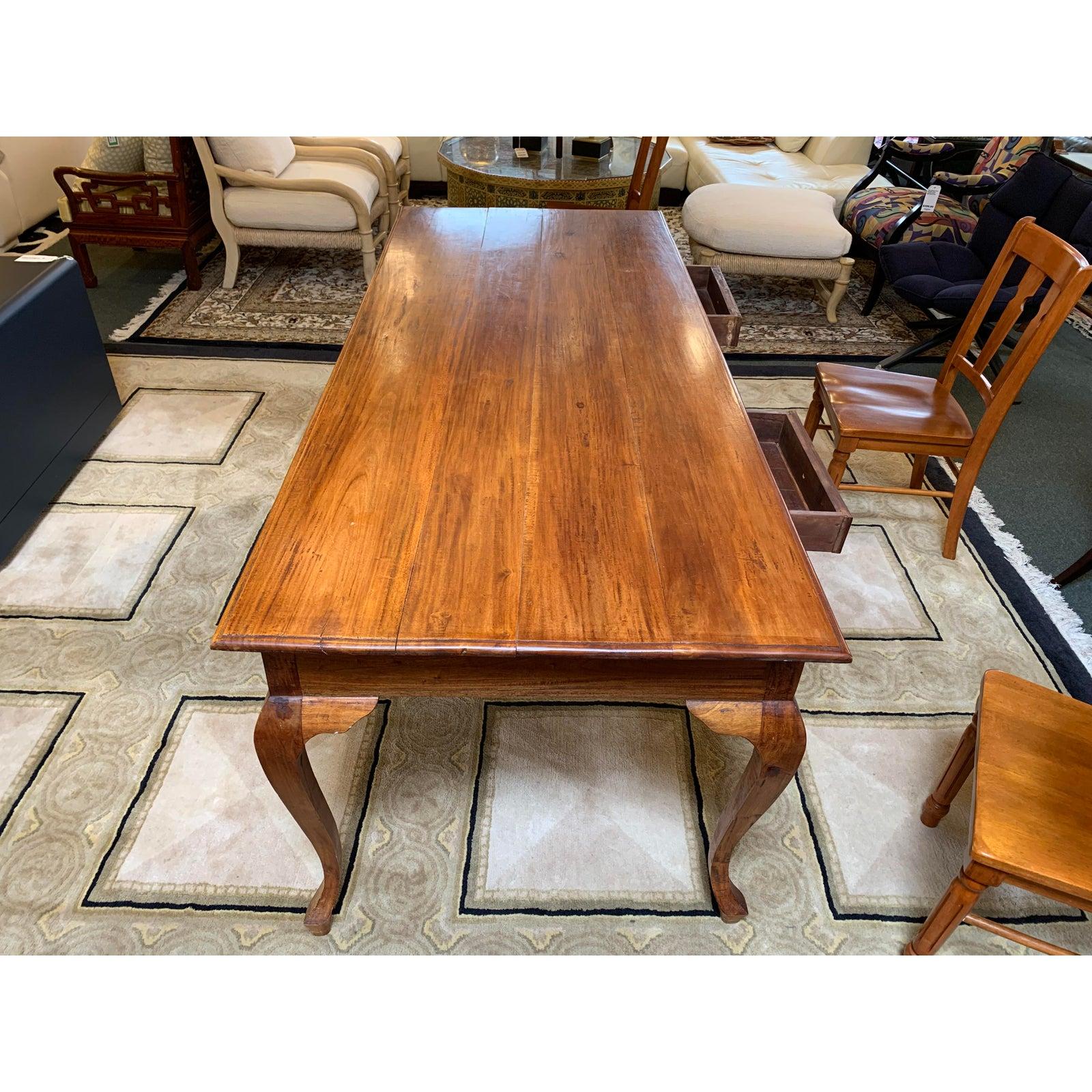 Custom Vintage Refectory and Dining Table by Bramble Company For Sale 3