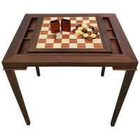 Vintage Chrome Game Table - Backgammon and Chess/Checkers at 1stDibs ...