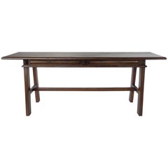 Custom Walnut Console with Raised Panels by Dos Gallos Studio