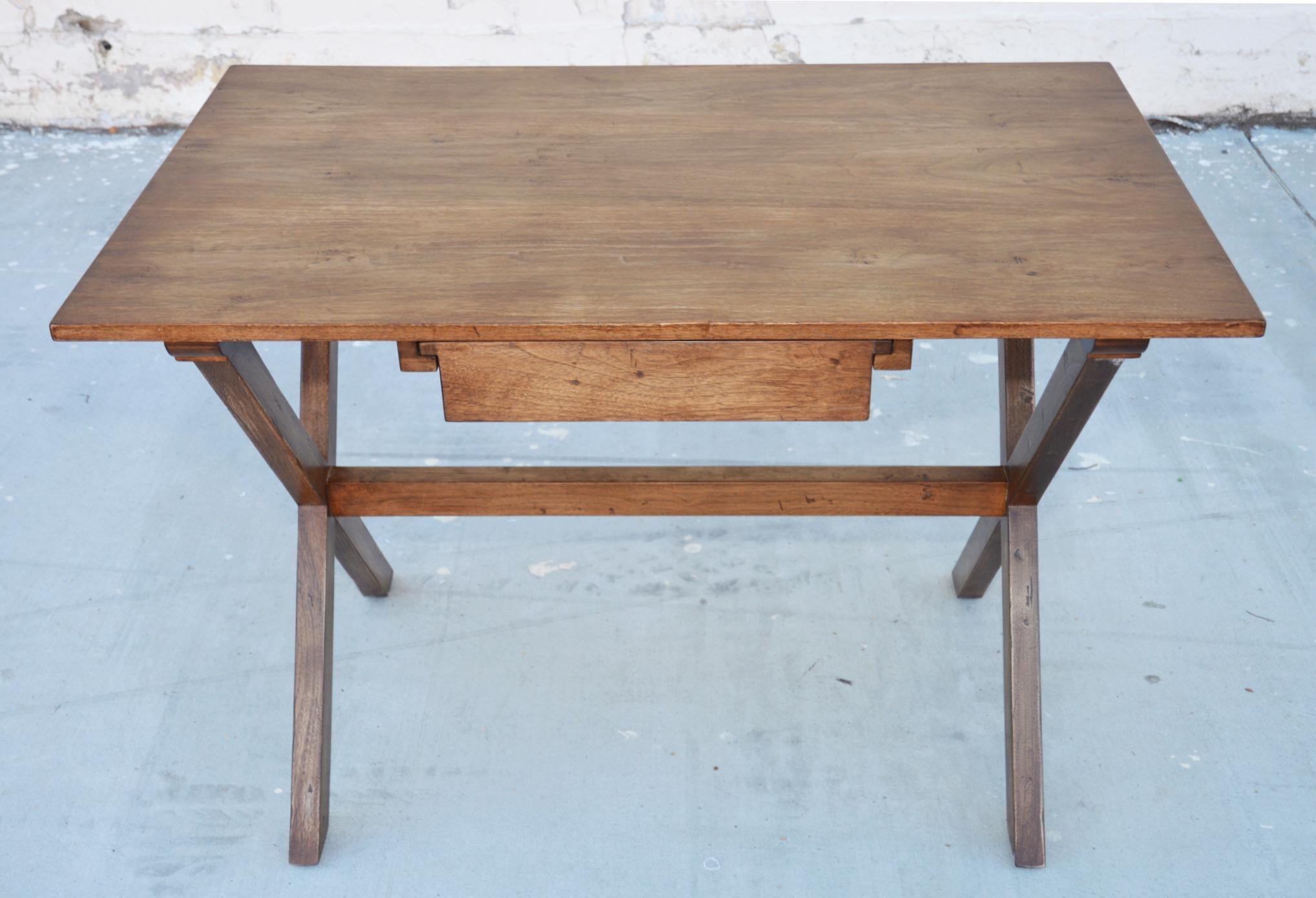 This desk made from walnut is seen here in 44