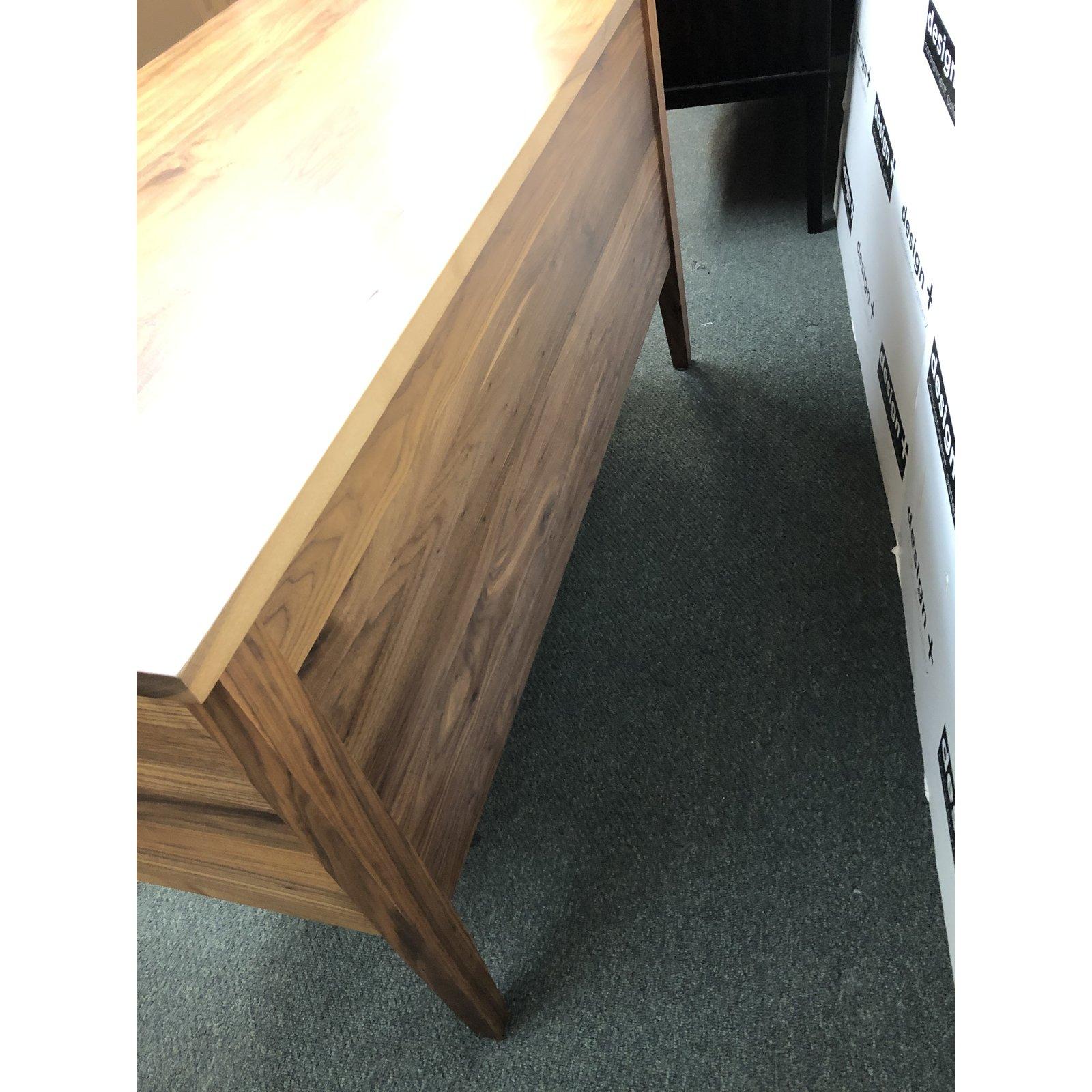 Contemporary Custom Walnut Desk and Chair by Vermont Wood Studio For Sale