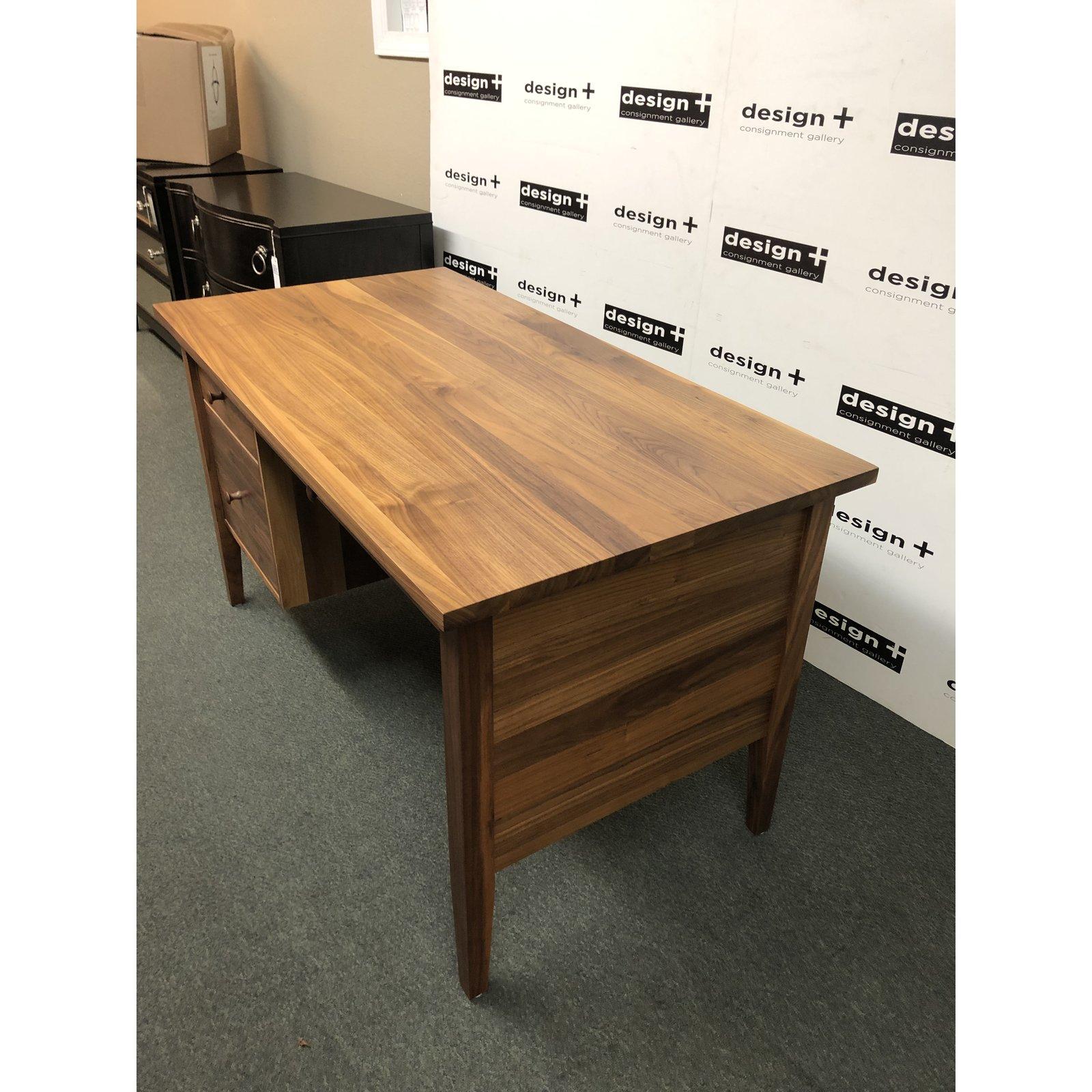 Custom Walnut Desk and Chair by Vermont Wood Studio For Sale 1