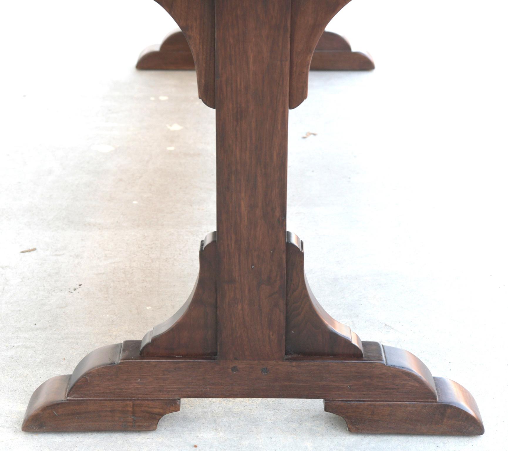 Emilie Dining Table made from Black Walnut, made to Order by Petersen Antiques For Sale 2