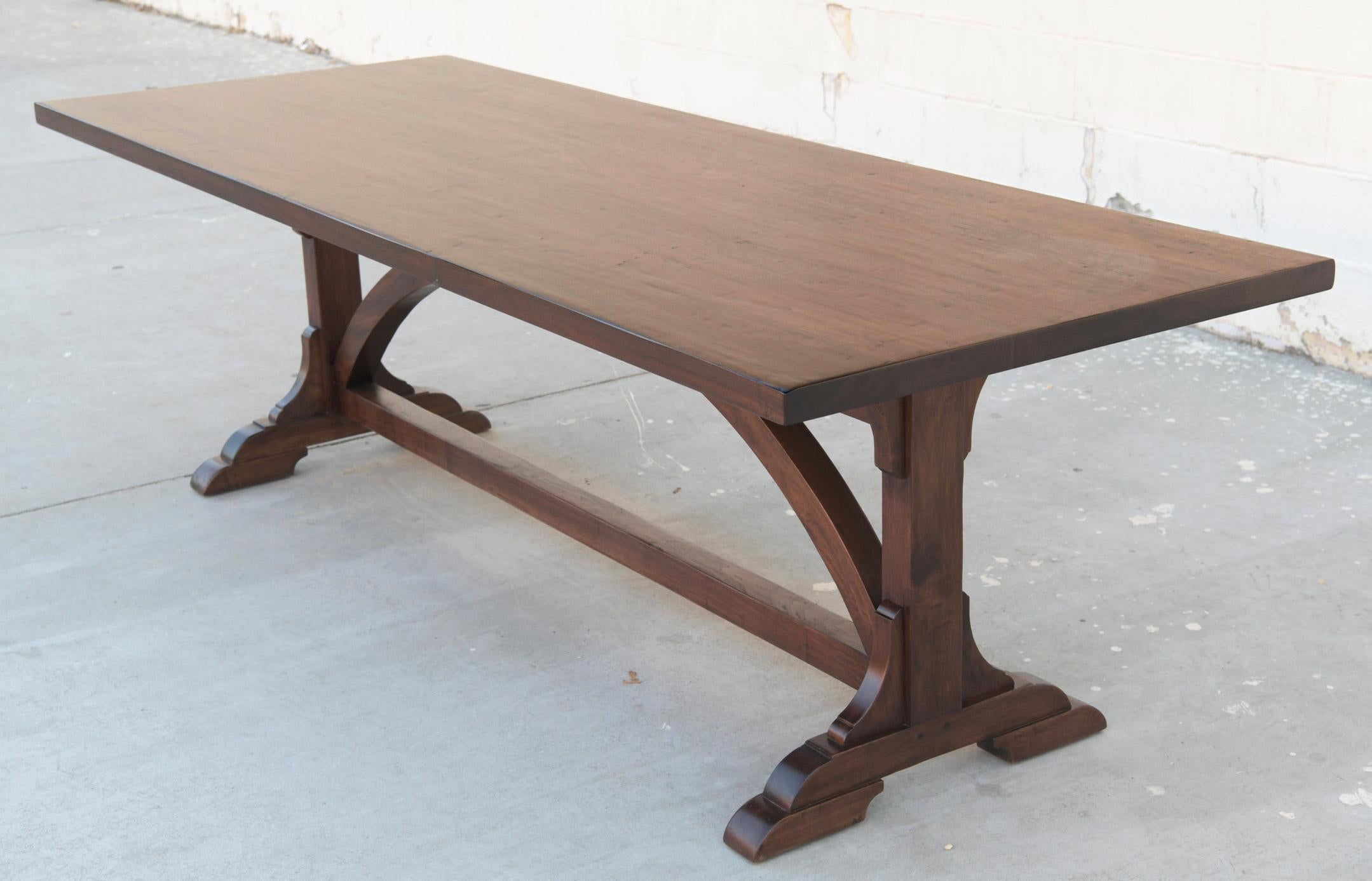 Emilie Dining Table made from Black Walnut, made to Order by Petersen Antiques For Sale 4