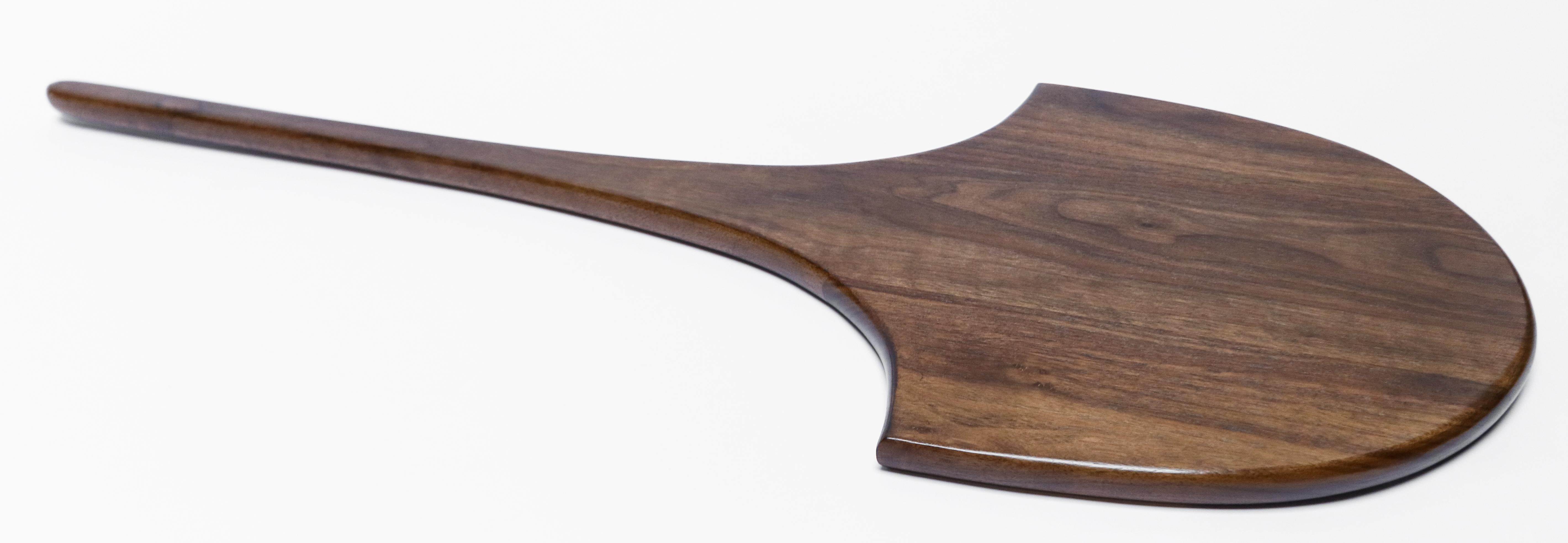 Oak Custom Walnut Serving Board with Long Handle by Adesso Imports For Sale