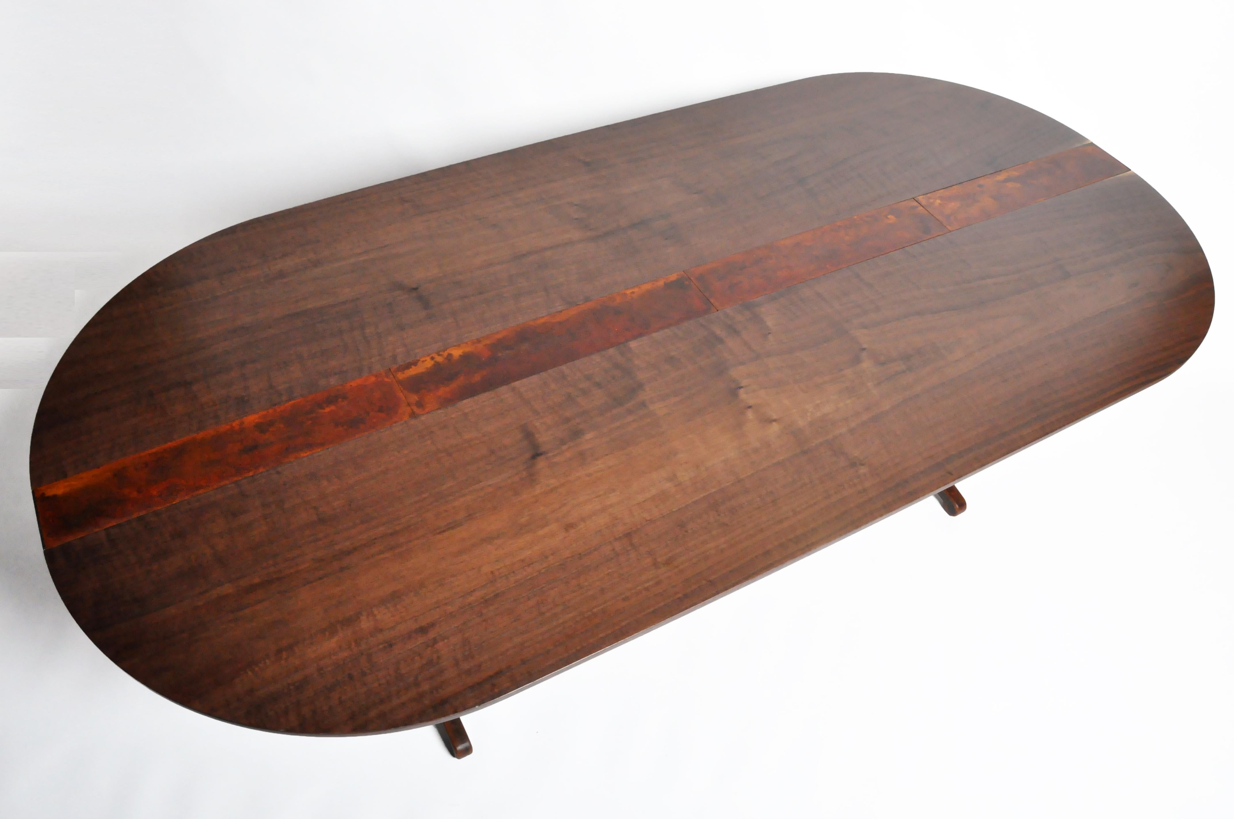 Custom Walnut Table by Modern Industry for the Golden Triangle Chicago 4