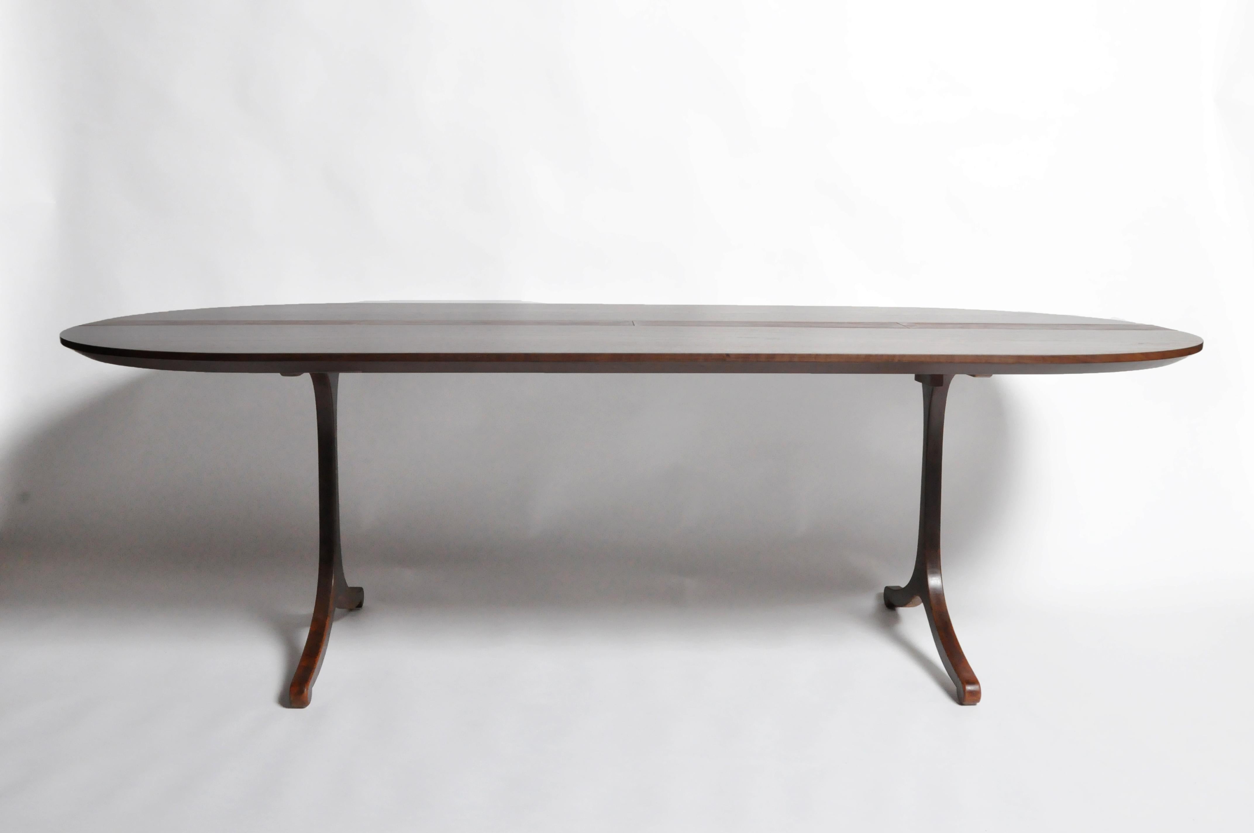 Contemporary Custom Walnut Table by Modern Industry for the Golden Triangle Chicago