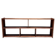 Librería personalizada de madera de nogal Pablo Romo Ambianic