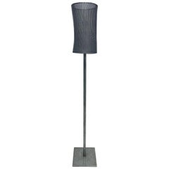 Custom Welded Steel and Mesh Shade Floor Lamp by Automatic, Inc.