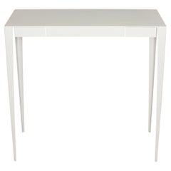 Retro Custom White Metal Console with Two Drawers