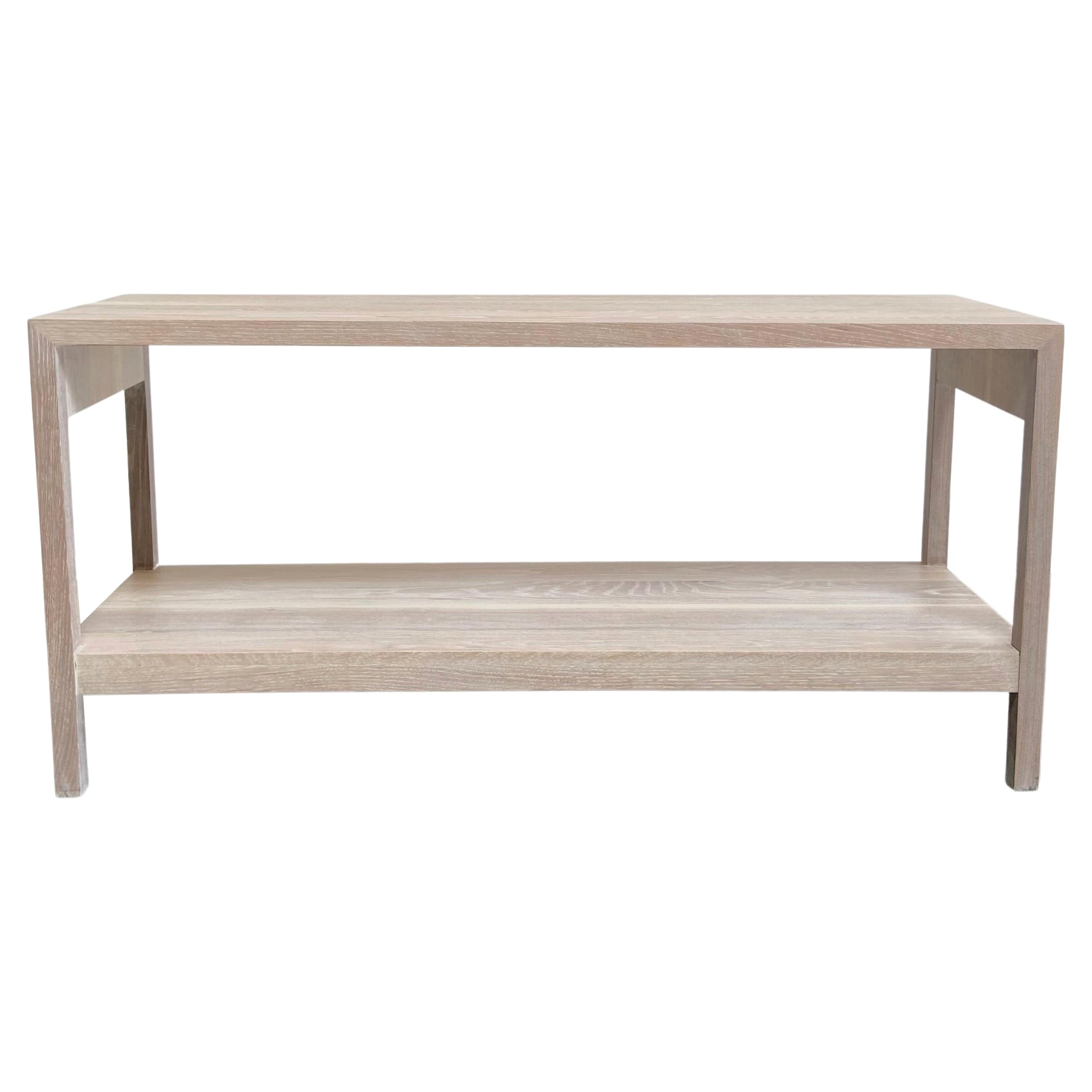 Custom White Oak Console Table