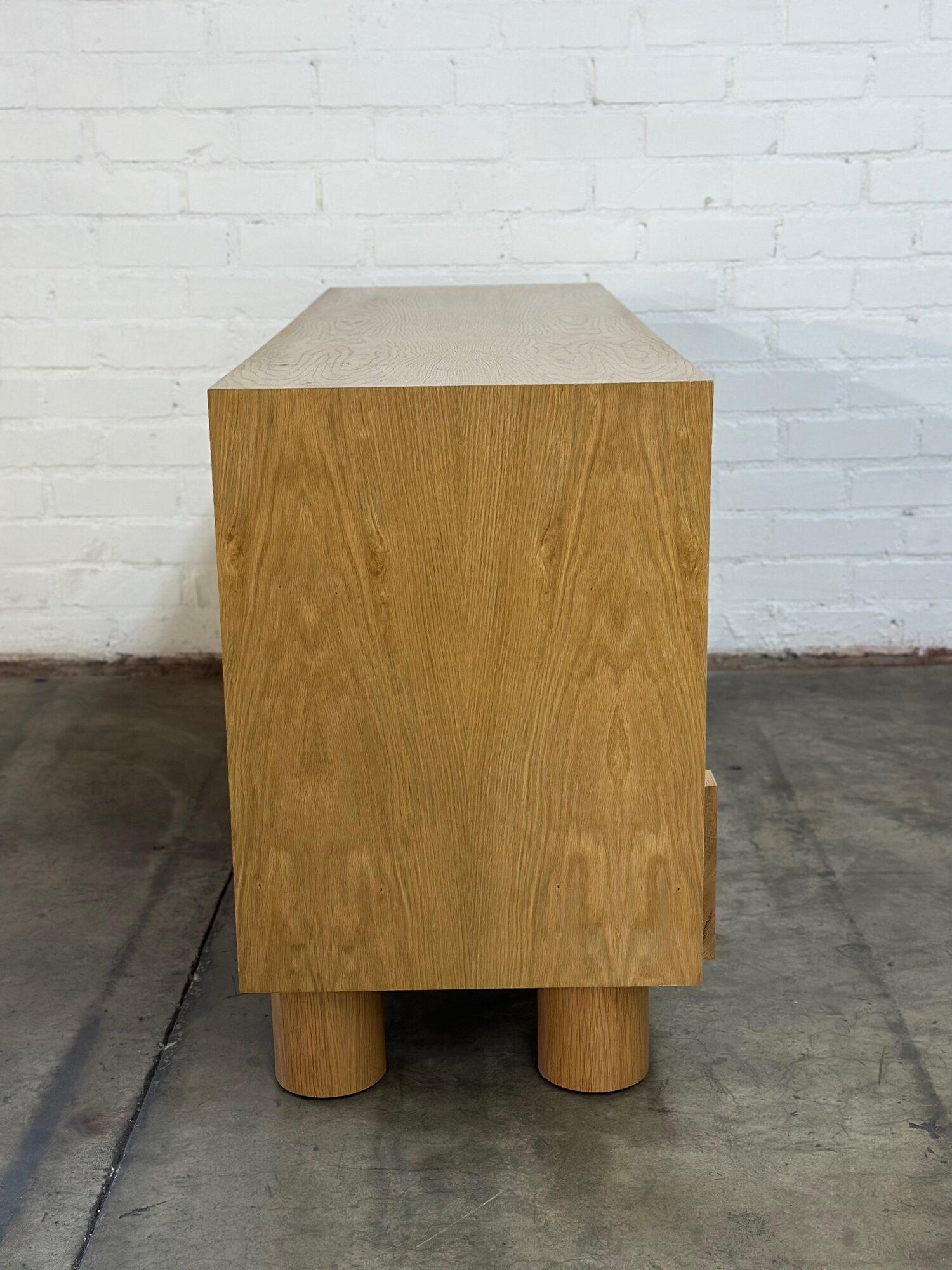 Custom White oak “Ojos” dresser - Floor model in stock For Sale 2