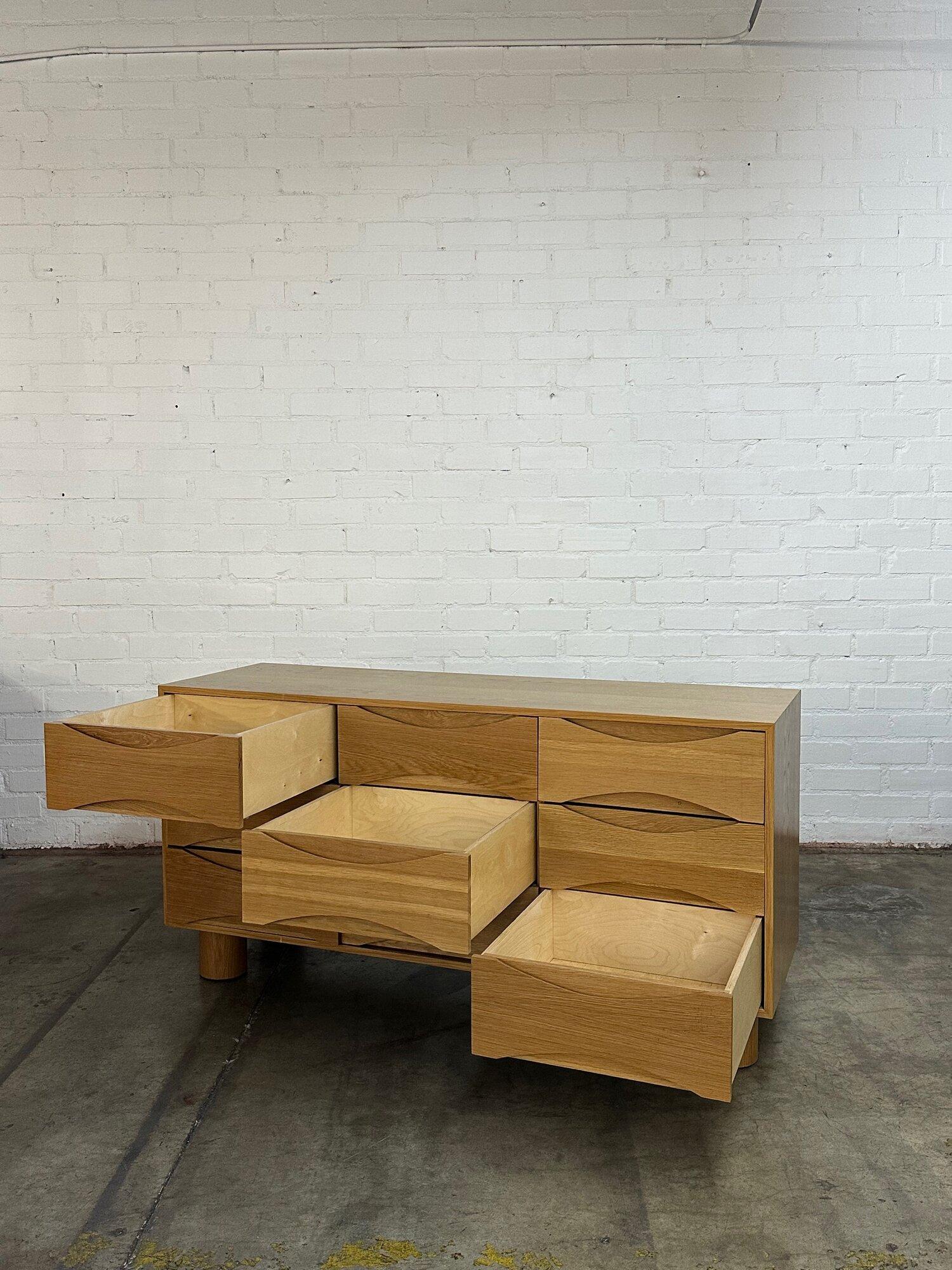 Custom White oak “Ojos” dresser - Floor model in stock For Sale 4