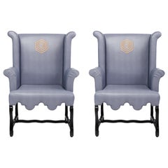Custom Wingback Chairs by Kelly Wearstler Designed for the Viceroy Miami