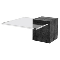 Custom Wood Coffee Table Shown with Plexiglass Top