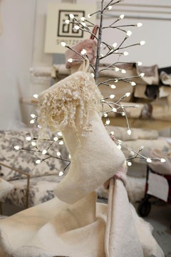 Calza di lana infeltrita personalizzata