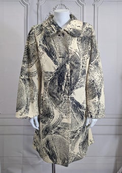 Custom Wool Mod Coat with Fingerprint Pattern