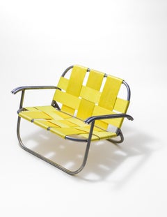 "The RAIR Chair", Yellow Accent Chair from Recycled Artist In Residency (RAIR)