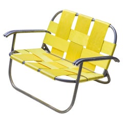 "The RAIR Chair", Yellow Accent Chair from Recycled Artist In Residency (RAIR)