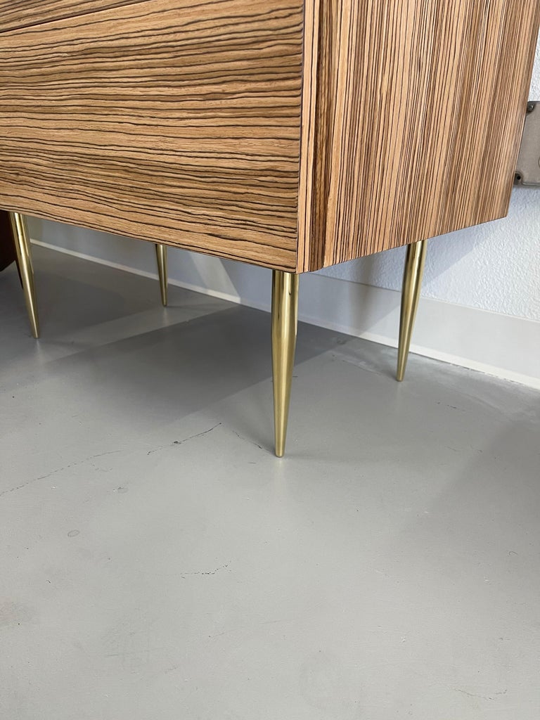 Custom Zebrawood Chest For Sale at 1stDibs