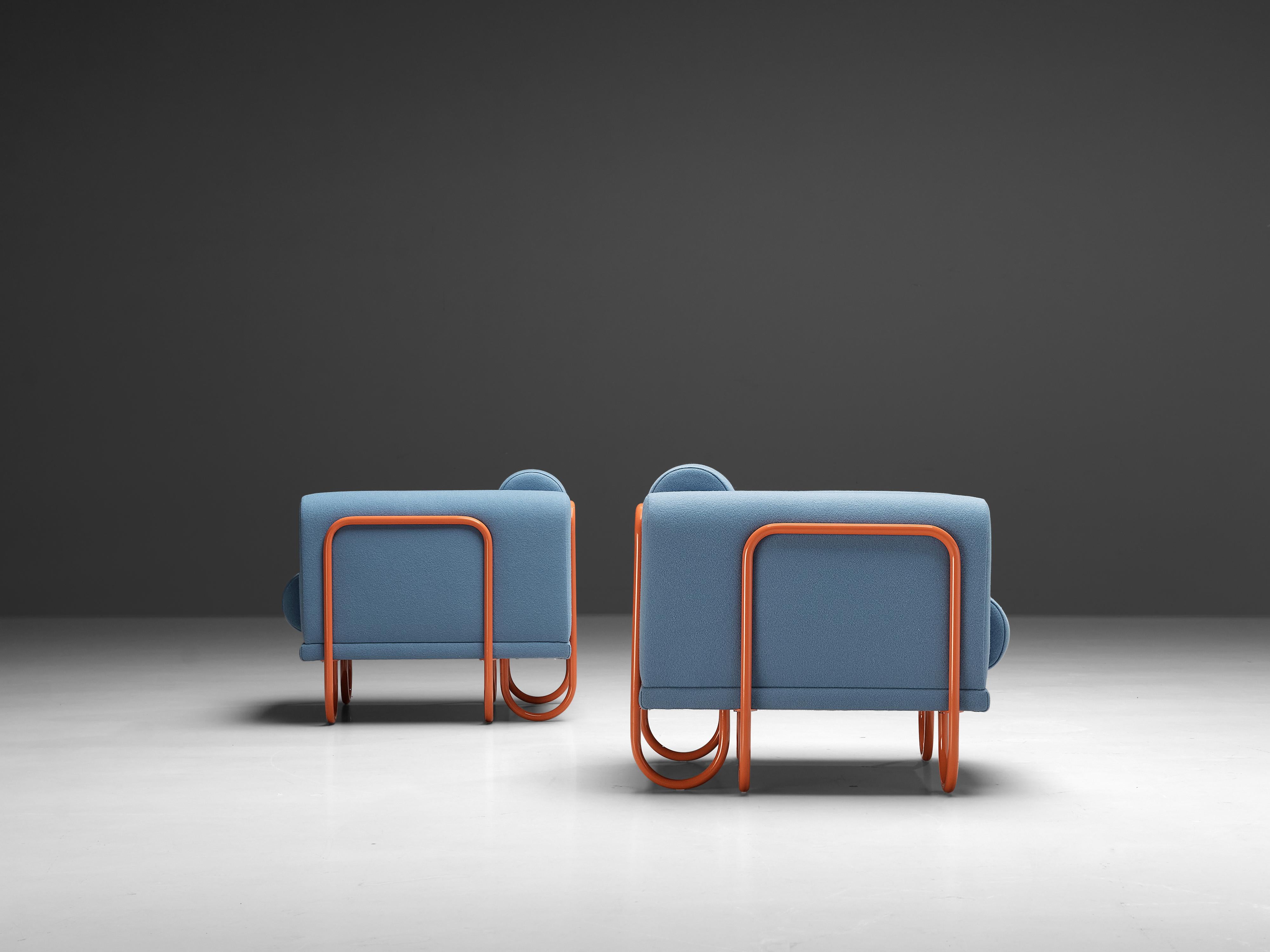 Byron Botker für Landes Anpassbare Lounge-Stühle mit Rohrrahmen im Zustand „Gut“ im Angebot in Waalwijk, NL