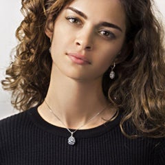 Customisable Natkina Rare Blue 5.14 Carat Topaz Diamond Drop Pendant Necklace