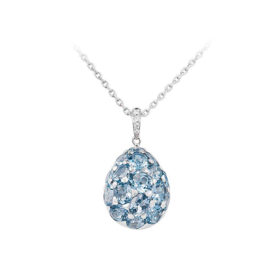 Individuell anpassbare Natkina Seltene Blau 8,63 Karat Topas Diamant Tropfen-Ohrringe aus Gold (Ovalschliff) im Angebot