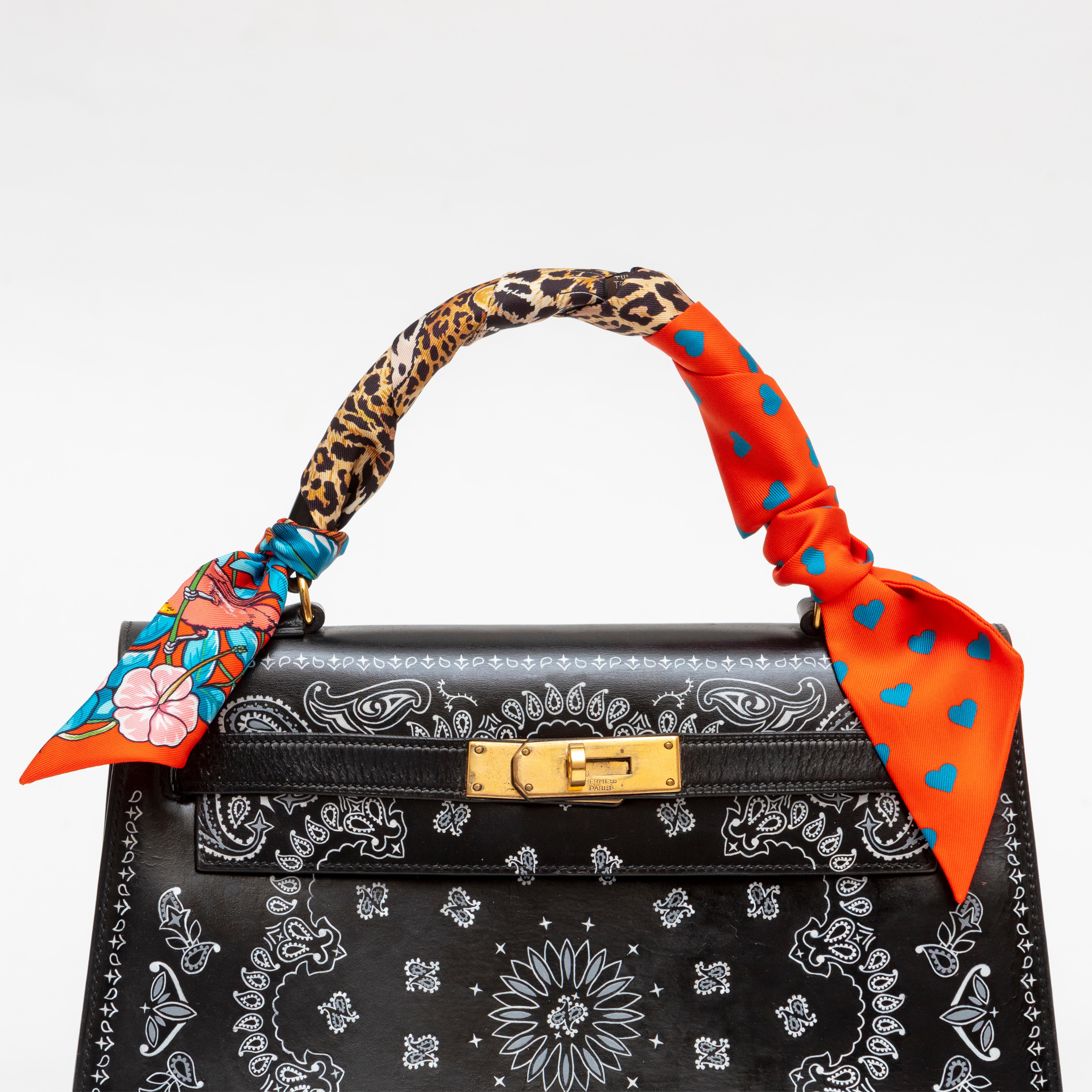 De las mujeres Customised Bandana Print Hermès Kelly en venta