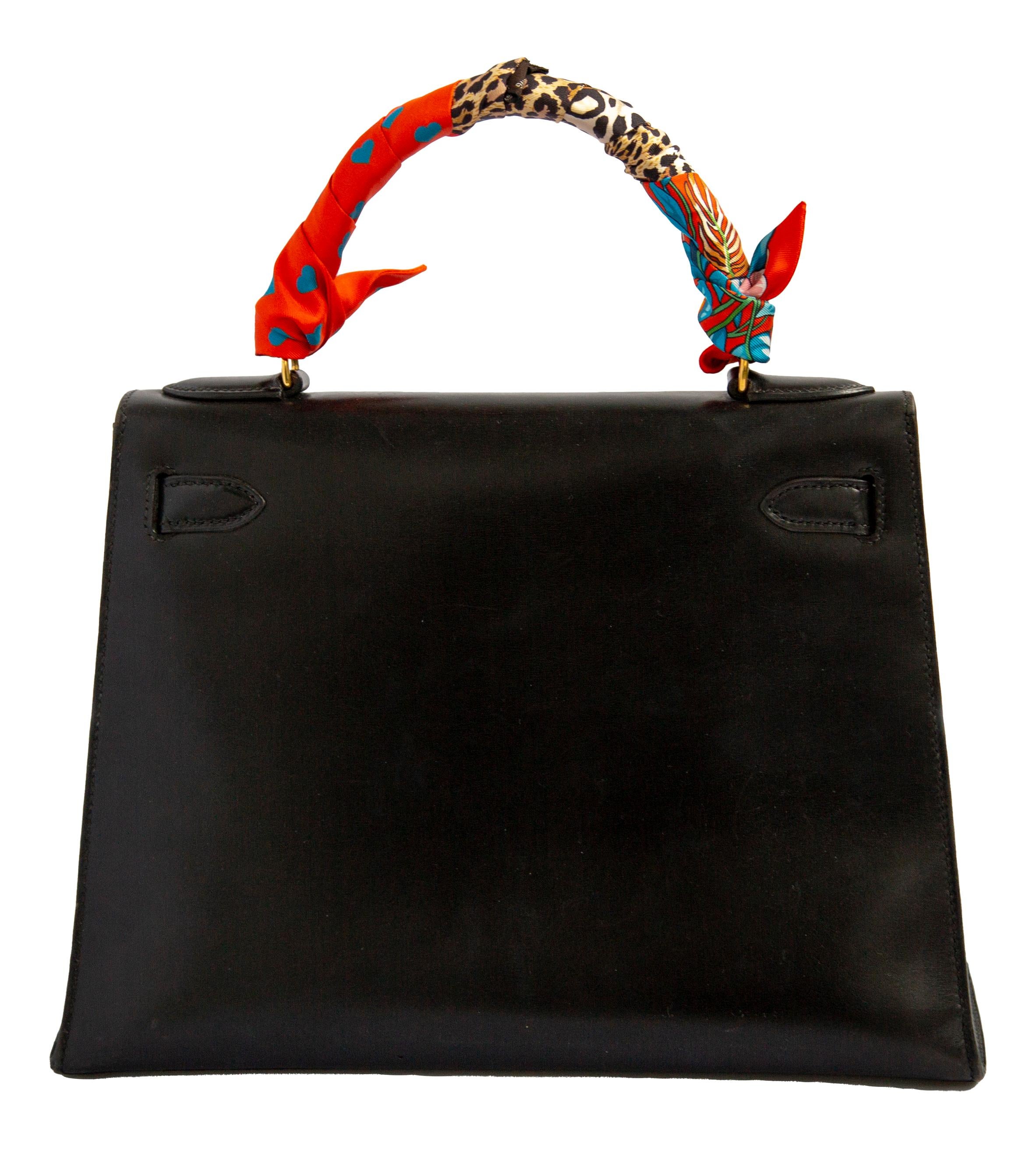 Customised Bandana Print Hermès Kelly en venta 2