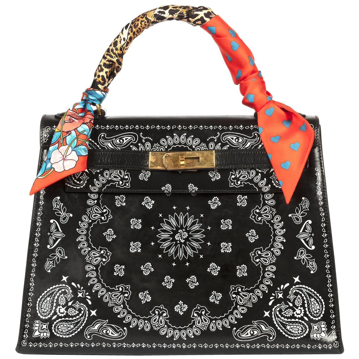 Customised Bandana Print Hermès Kelly