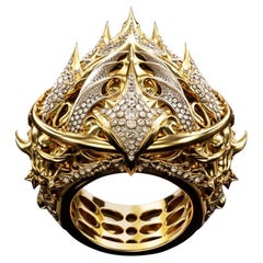 Bague personnalisable Oceanic Reverie en or 18 carats et diamants