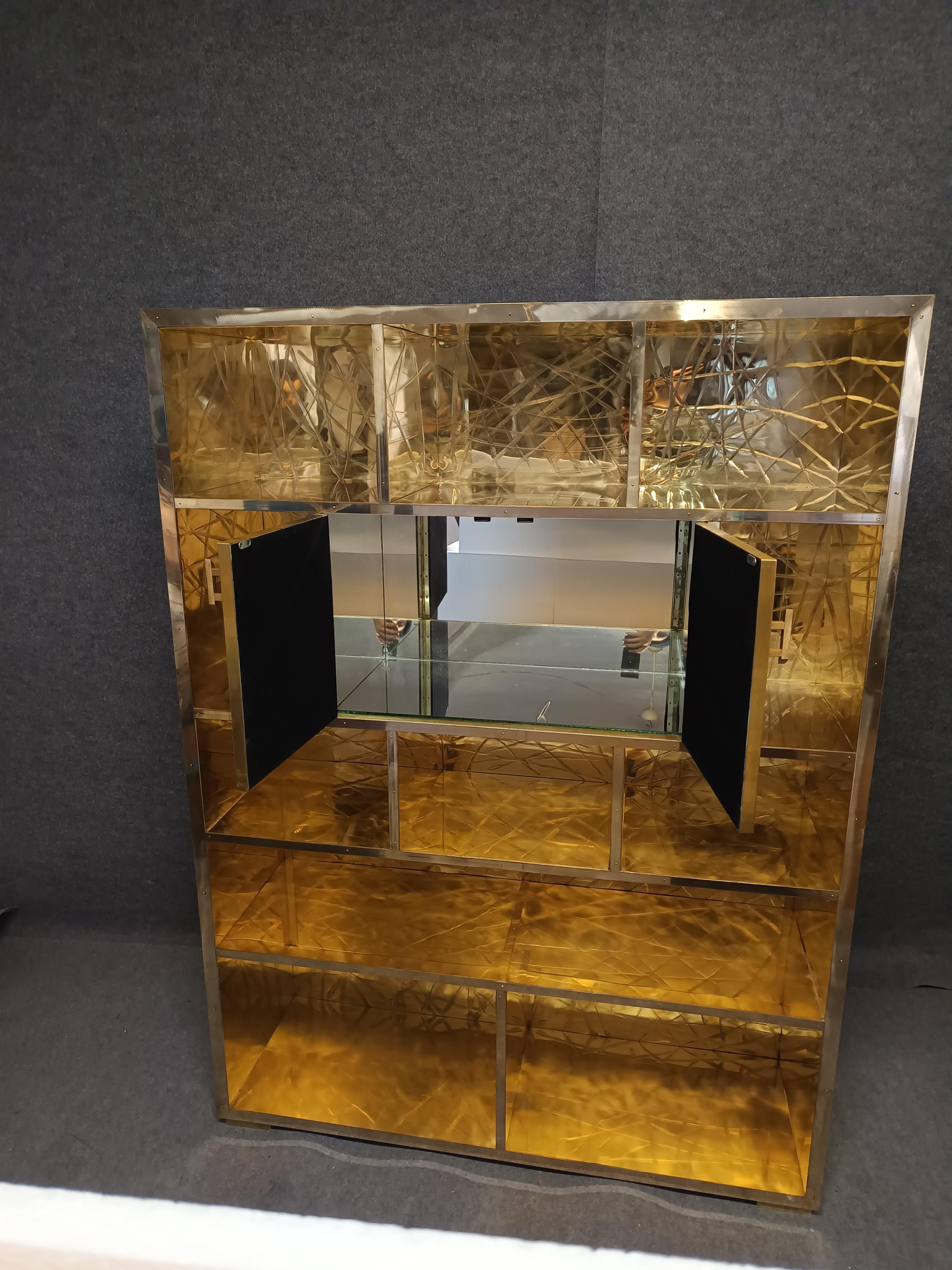 Brass kitchen pantry bar customizable studio A justfurnituress available in vendita 2