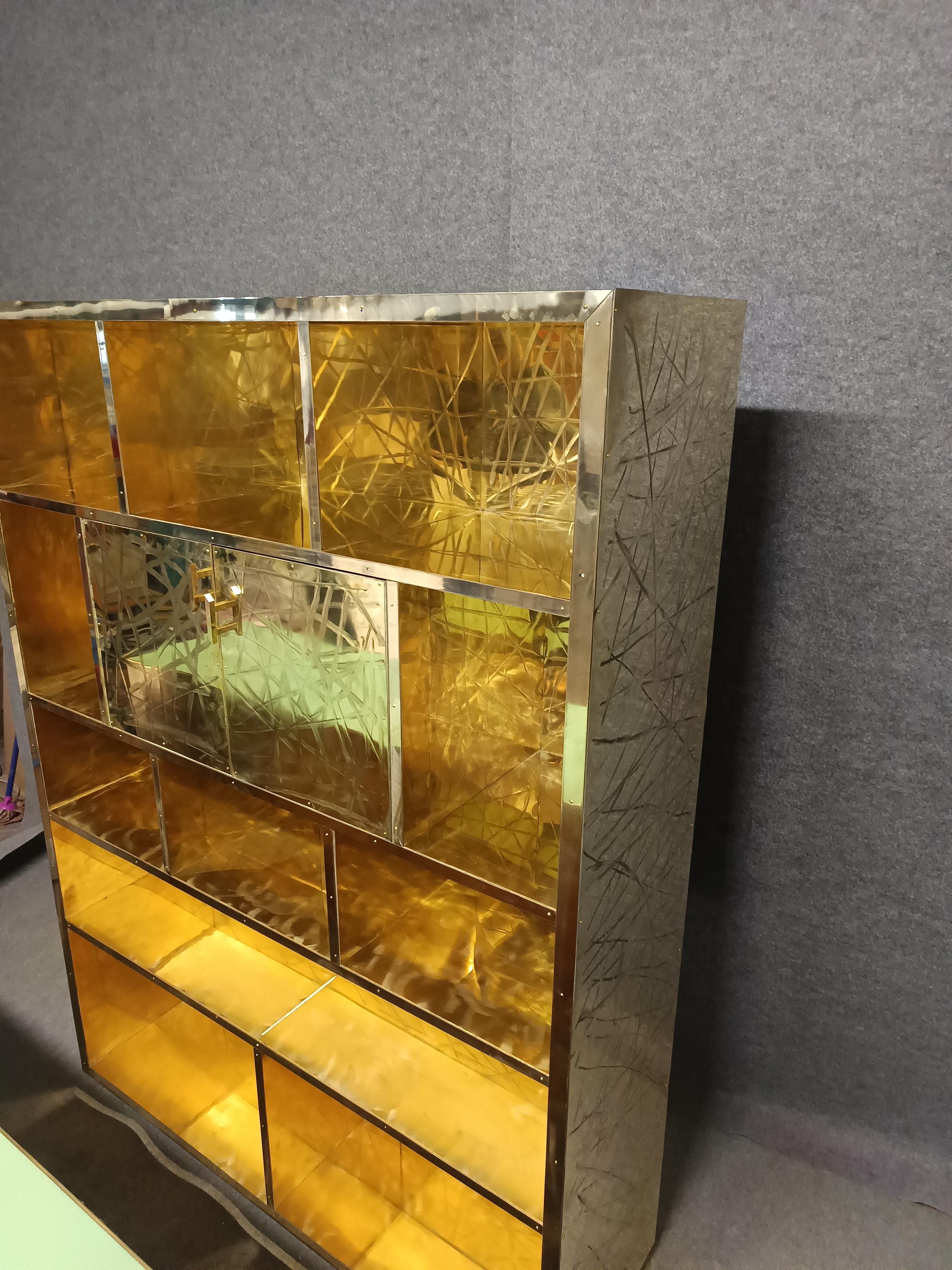 Brass kitchen pantry bar customizable studio A justfurnituress available in vendita 8