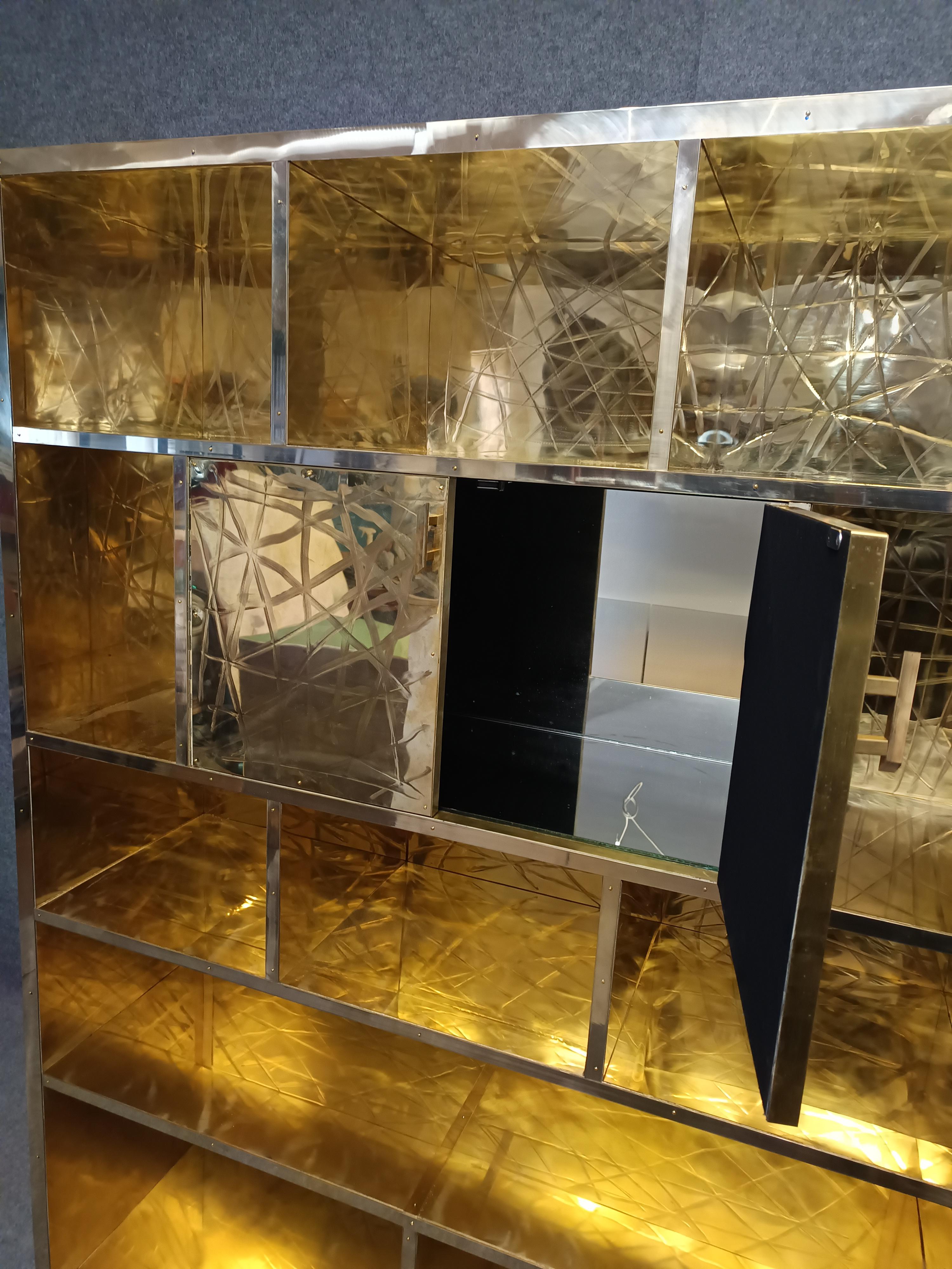 Brass kitchen pantry bar customizable studio A justfurnituress available in vendita 1