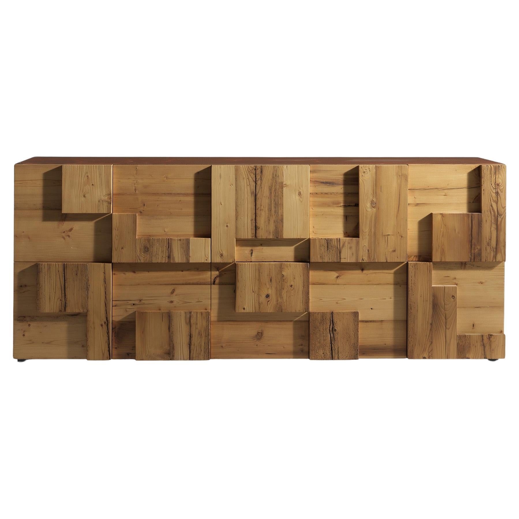 Customizable Albedo Cuzco Old Wood Sideboard by Carlo Cumini