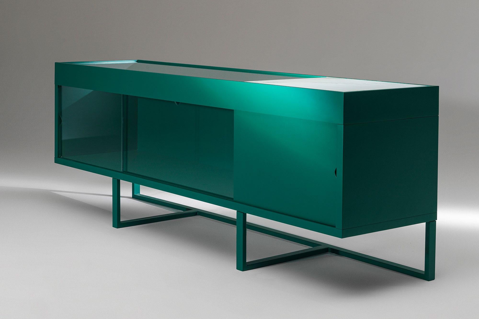 Contemporary Customizable Albedo Hudson Credenza by Jorge Pensi For Sale