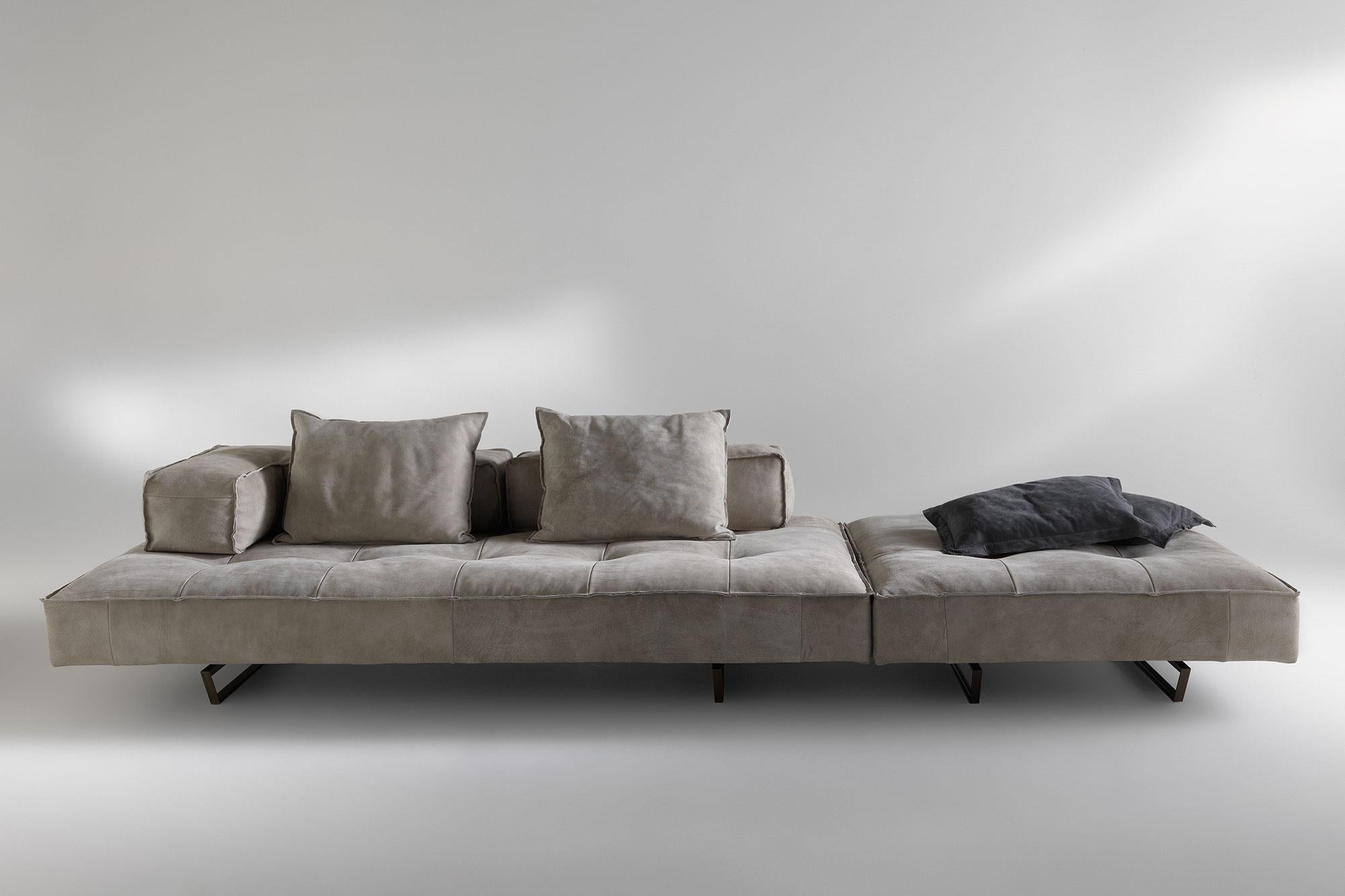 Italian Customizable Albedo M1 Modular Sofa by MA DESIGN For Sale
