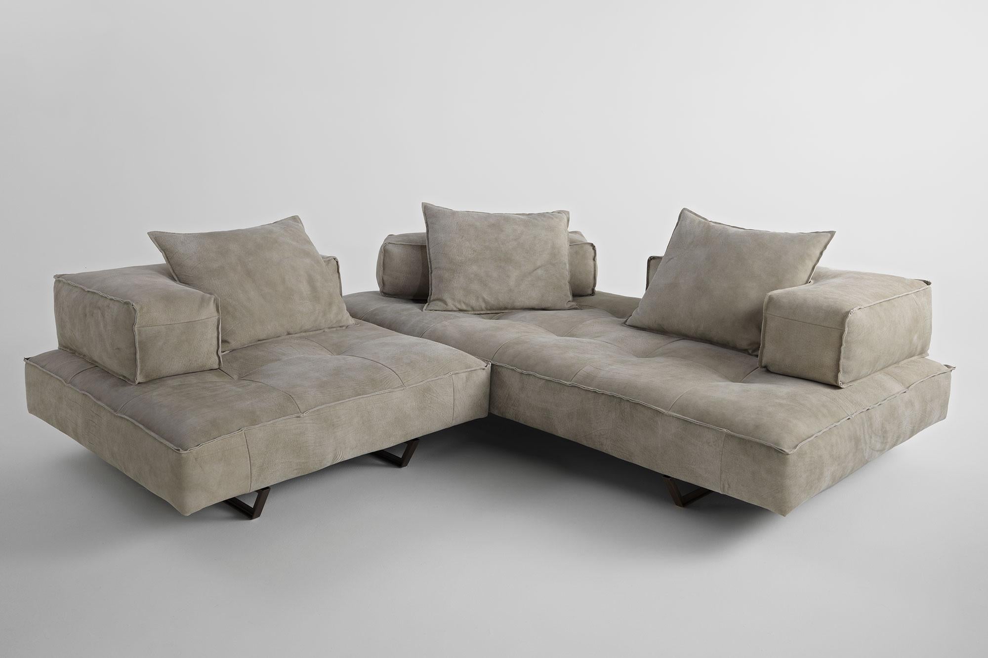 Contemporary Customizable Albedo M1 Modular Sofa by MA DESIGN For Sale