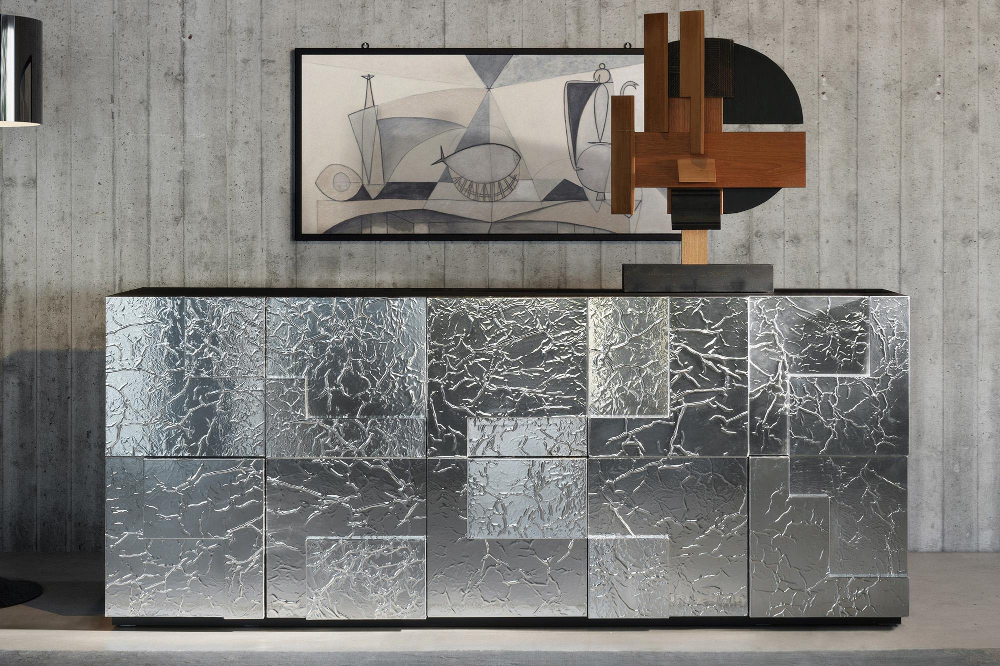 Vetro Customizable Albedo Cuzco Sideboard by Carlo Cumini in vendita