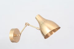 Lampada da parete in ottone articolata personalizzabile Model No. 5