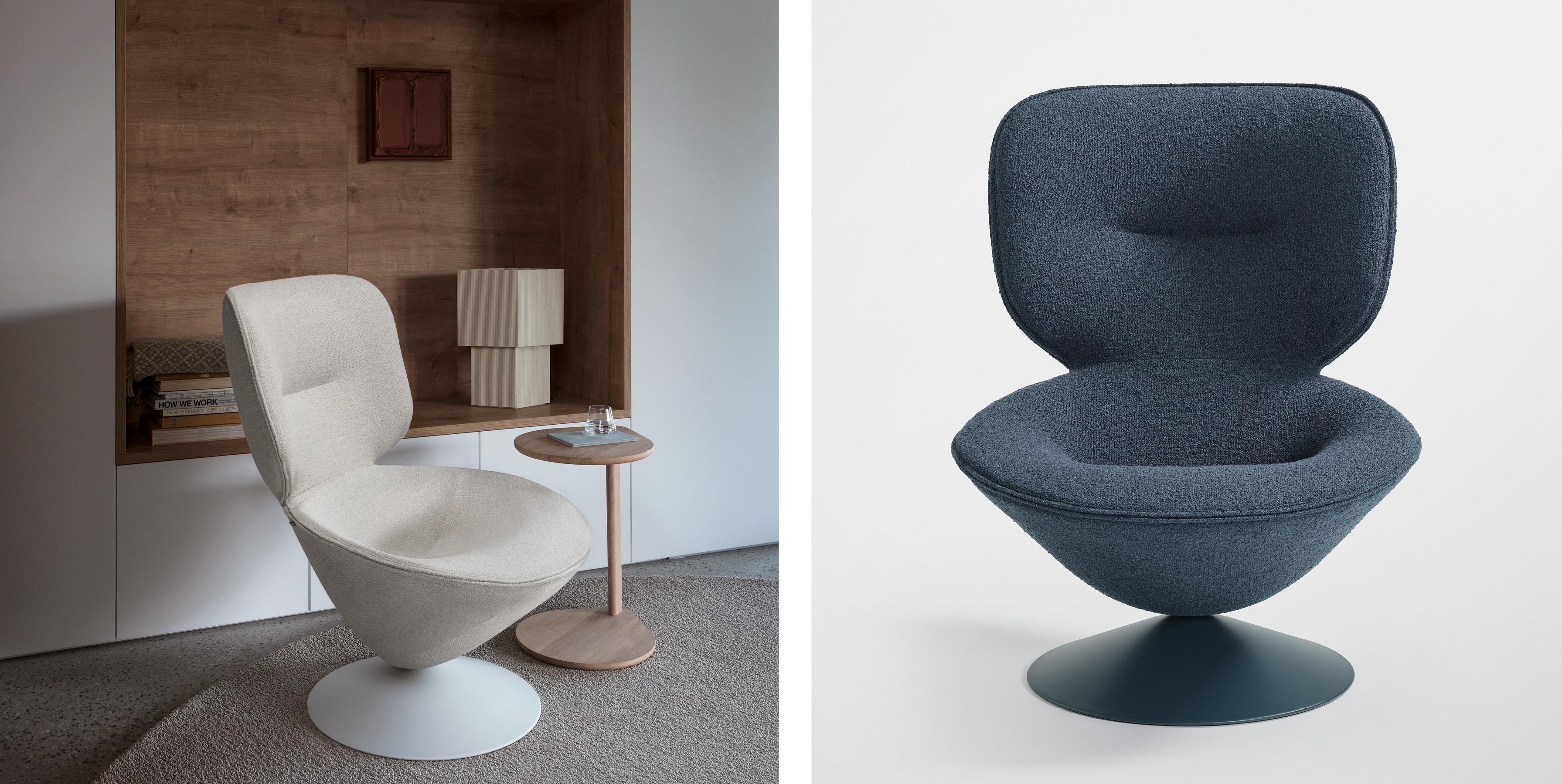 Moon
Comfort and art
Moon, by designer Patrick Norguet, emphasises the notion of comfort, art and a progressive character. An inviting, high-backed armchair, Moon catches the eye in any interior. The design evokes the phenomenon of weightlessness by