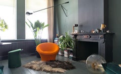 Fauteuil Artifort Mushroom rouge de Pierre Paulin