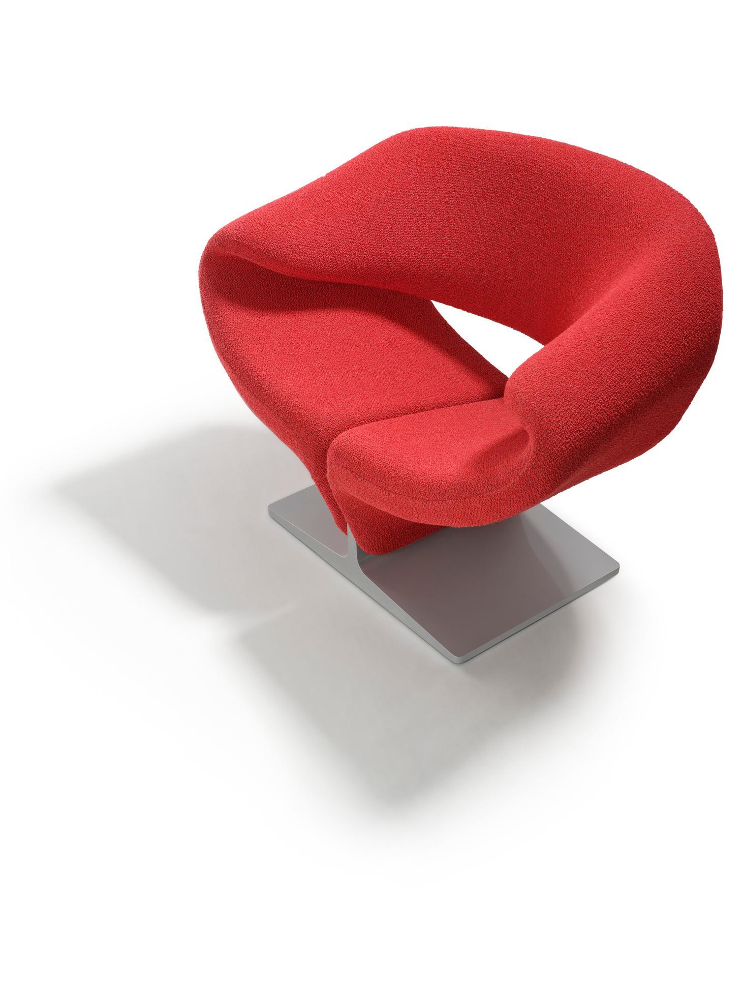 Stuhl Artifort Ribbon in Weiß von Pierre Paulin im Angebot 4