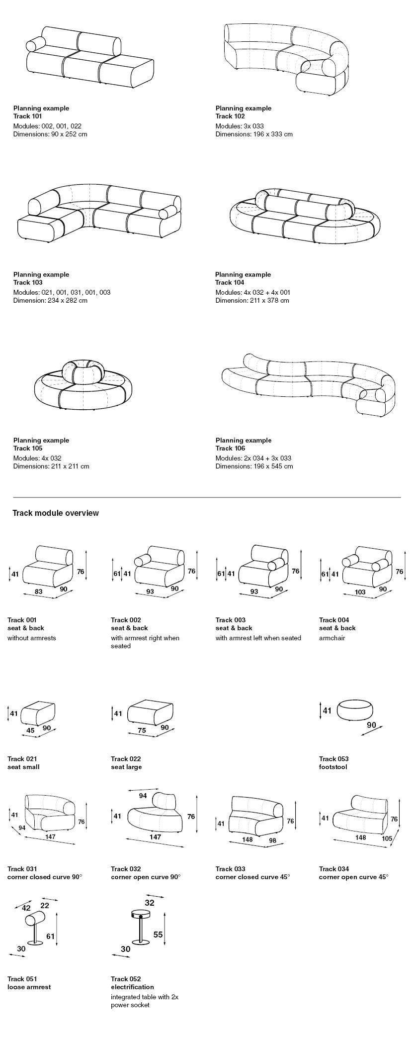 Modulares Sofa mit anpassbarem Artifort Track von Norm Architects im Angebot 3