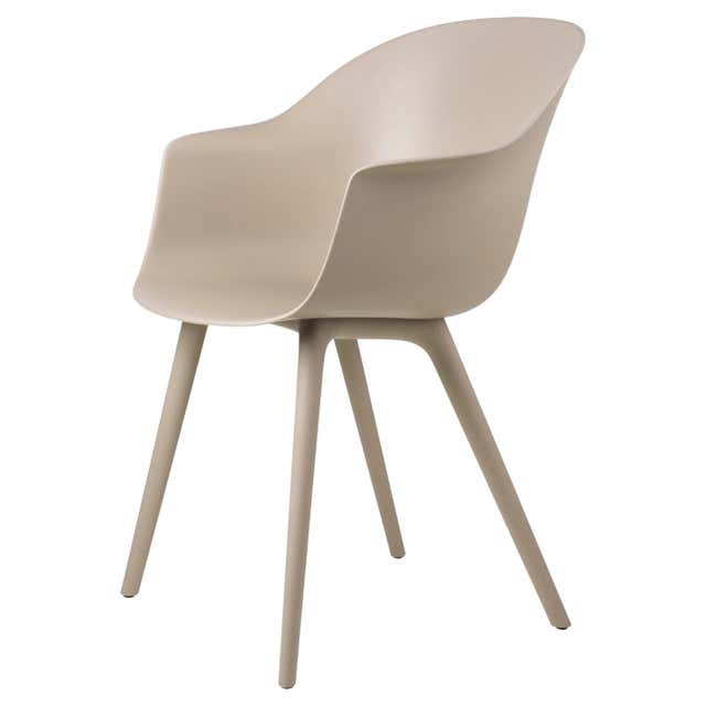 Bat Highback Lounge Chair, Fully Upholstered, Conic Base, Black Chrome ...
