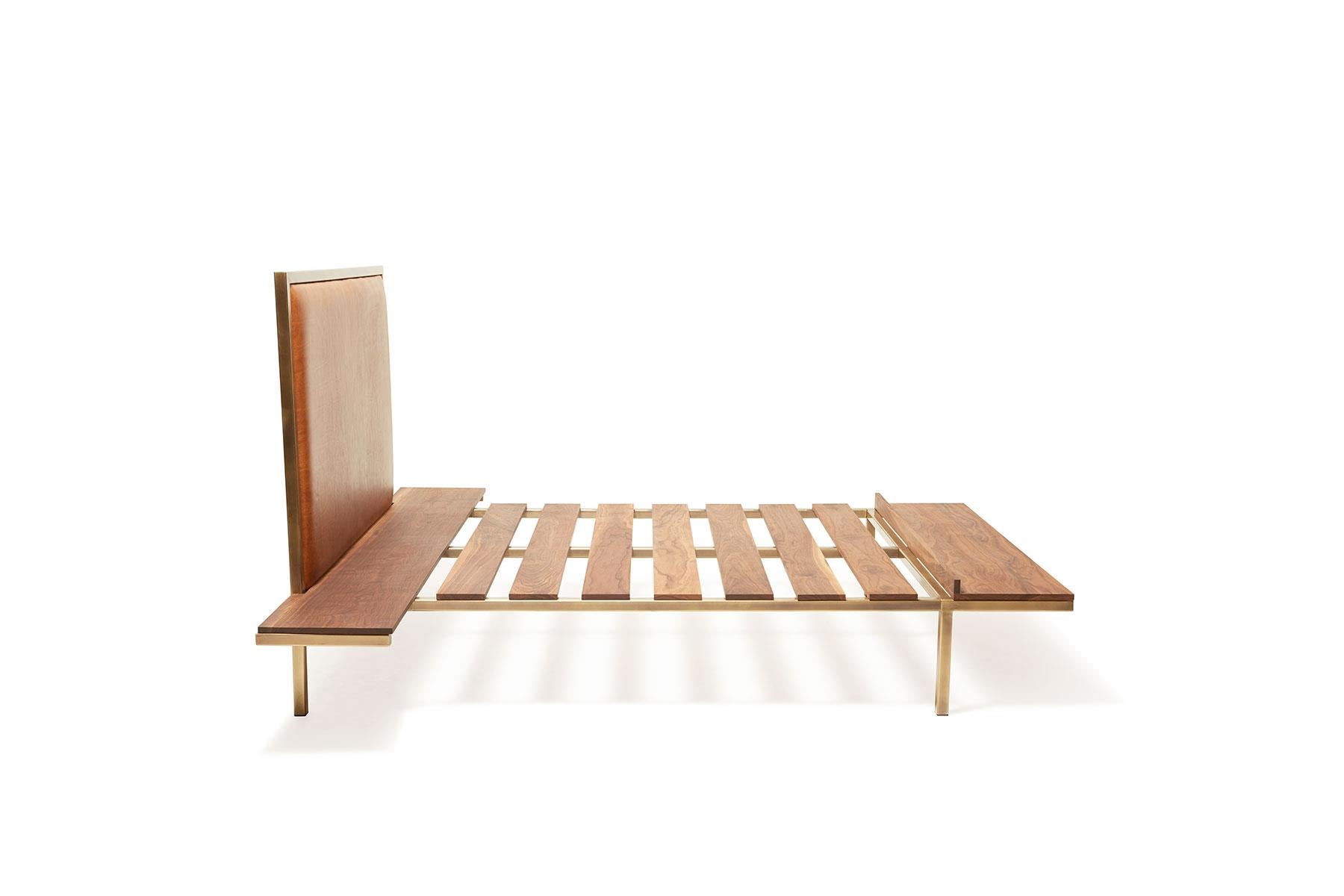 bed frame with end tables