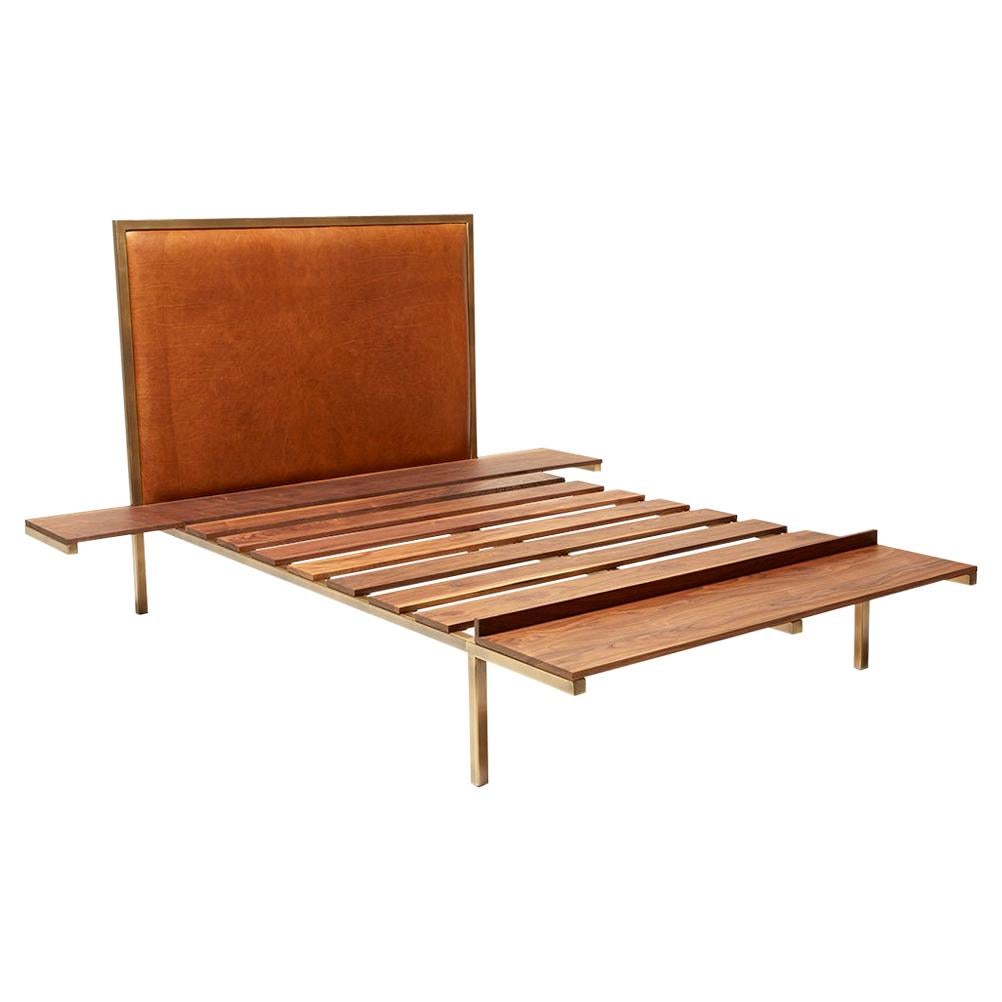 Customizable Bed Frame with Side Tables and Bench