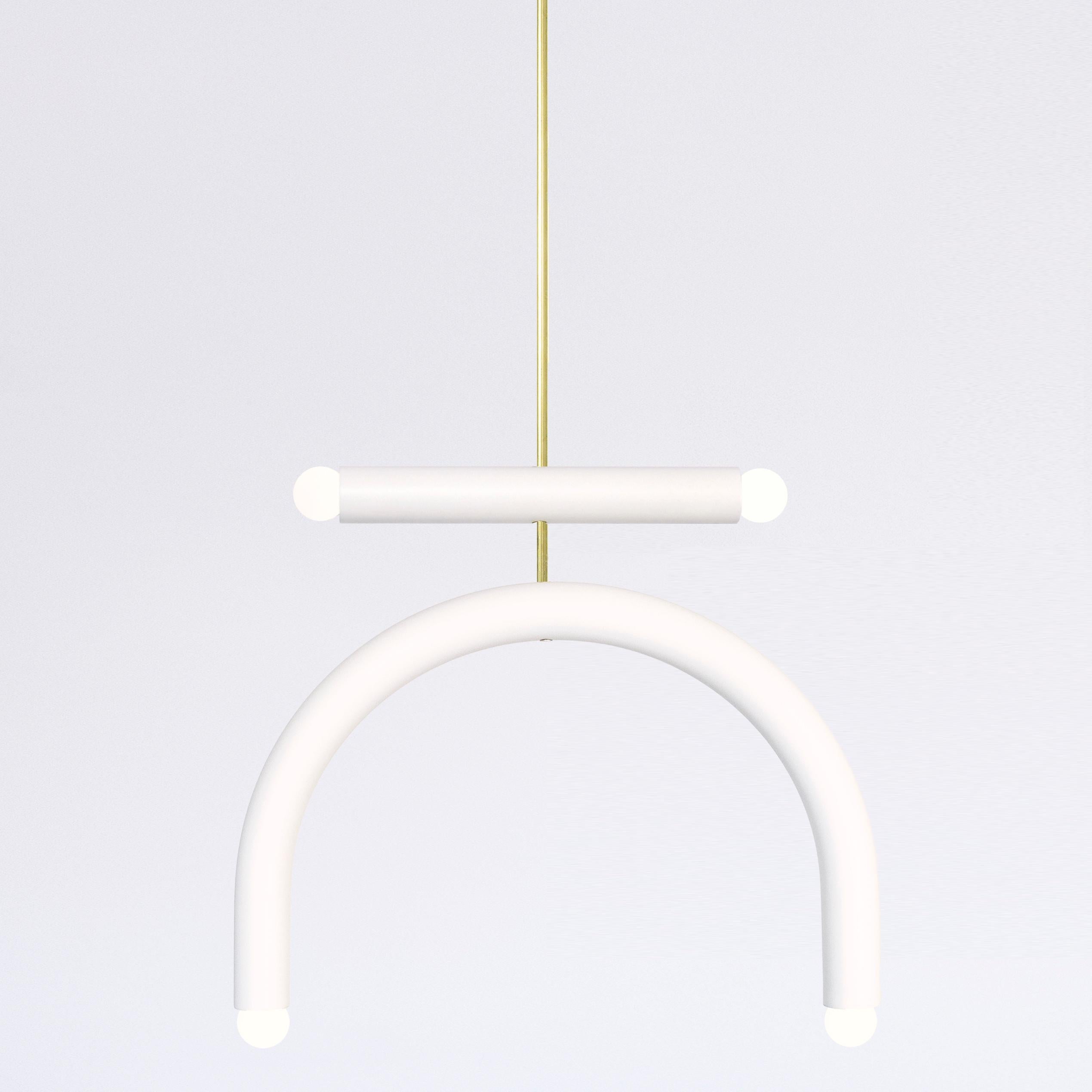 Polacco Lampada a pedale in ceramica personalizzabile TRN E1 marrone di Pani Jurek in vendita