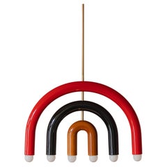 Anpassbare Keramik Pedant Lampe TRN F1 rot schwarz ocker von Pani Jurek