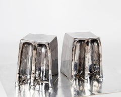 Anpassbare Keramik Pulpo Chouchou Silber Hocker BY LORENZO ZANOVELLO